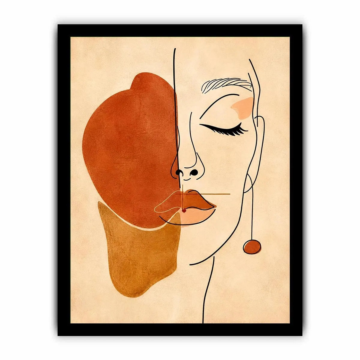 Minimalist Face Canvas Print