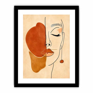 Minimalist Face Canvas Print