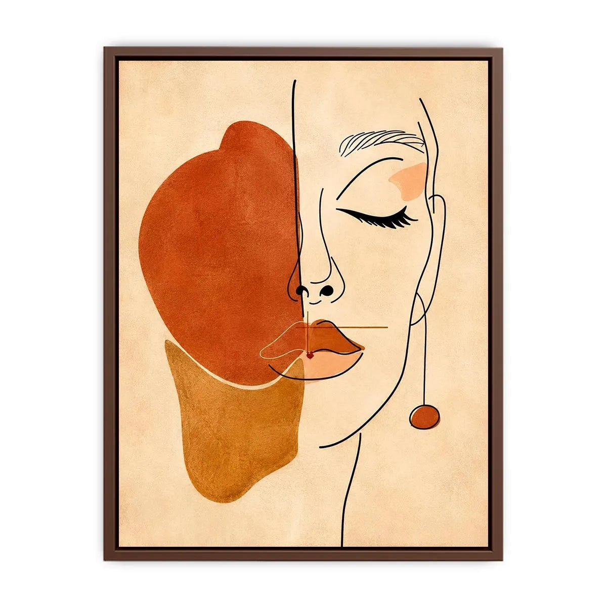 Minimalist Face Canvas Print
