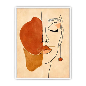 Minimalist Face Canvas Print
