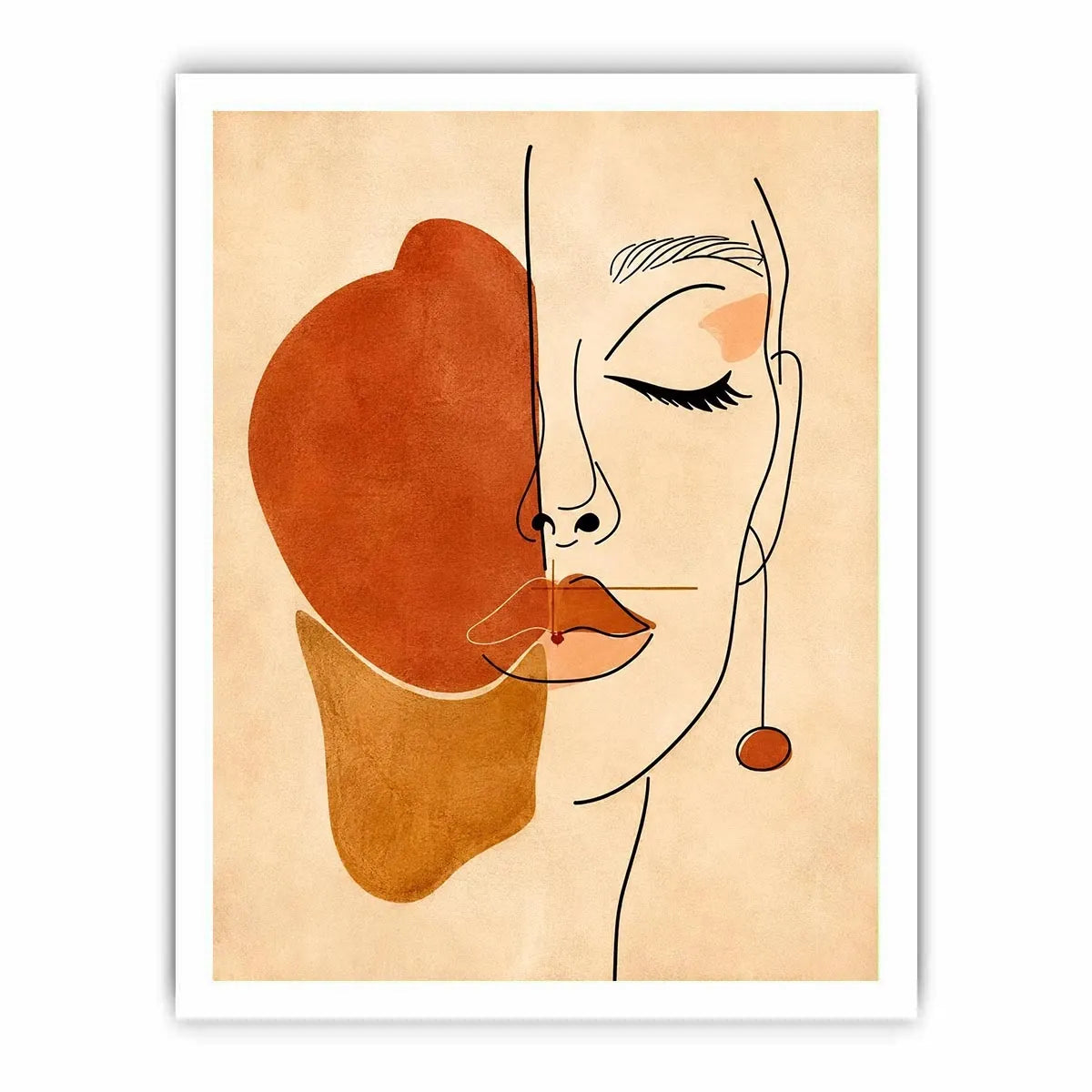 Minimalist Face Canvas Print