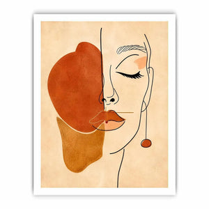 Minimalist Face Canvas Print