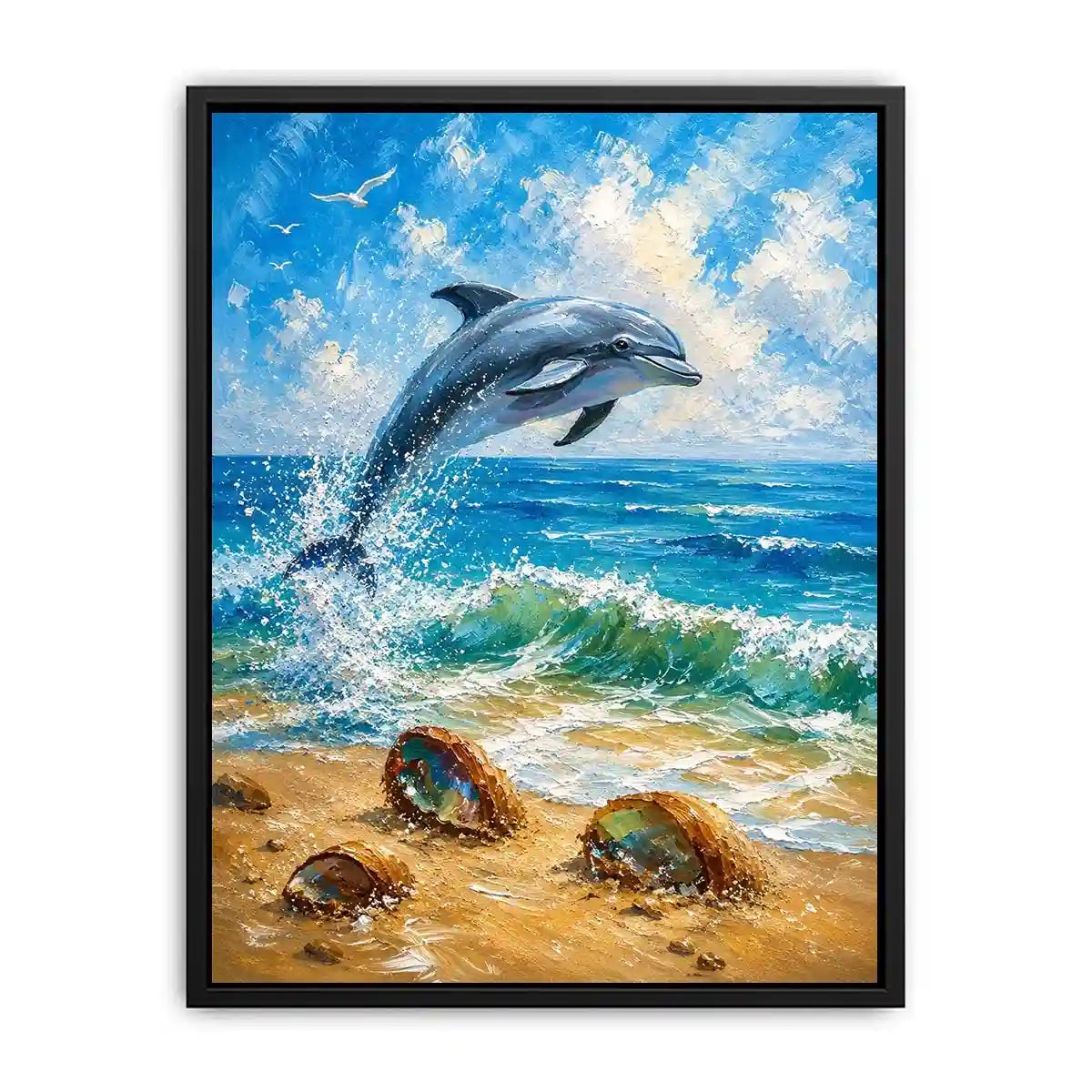 Playful Dolphin Canvas Print
