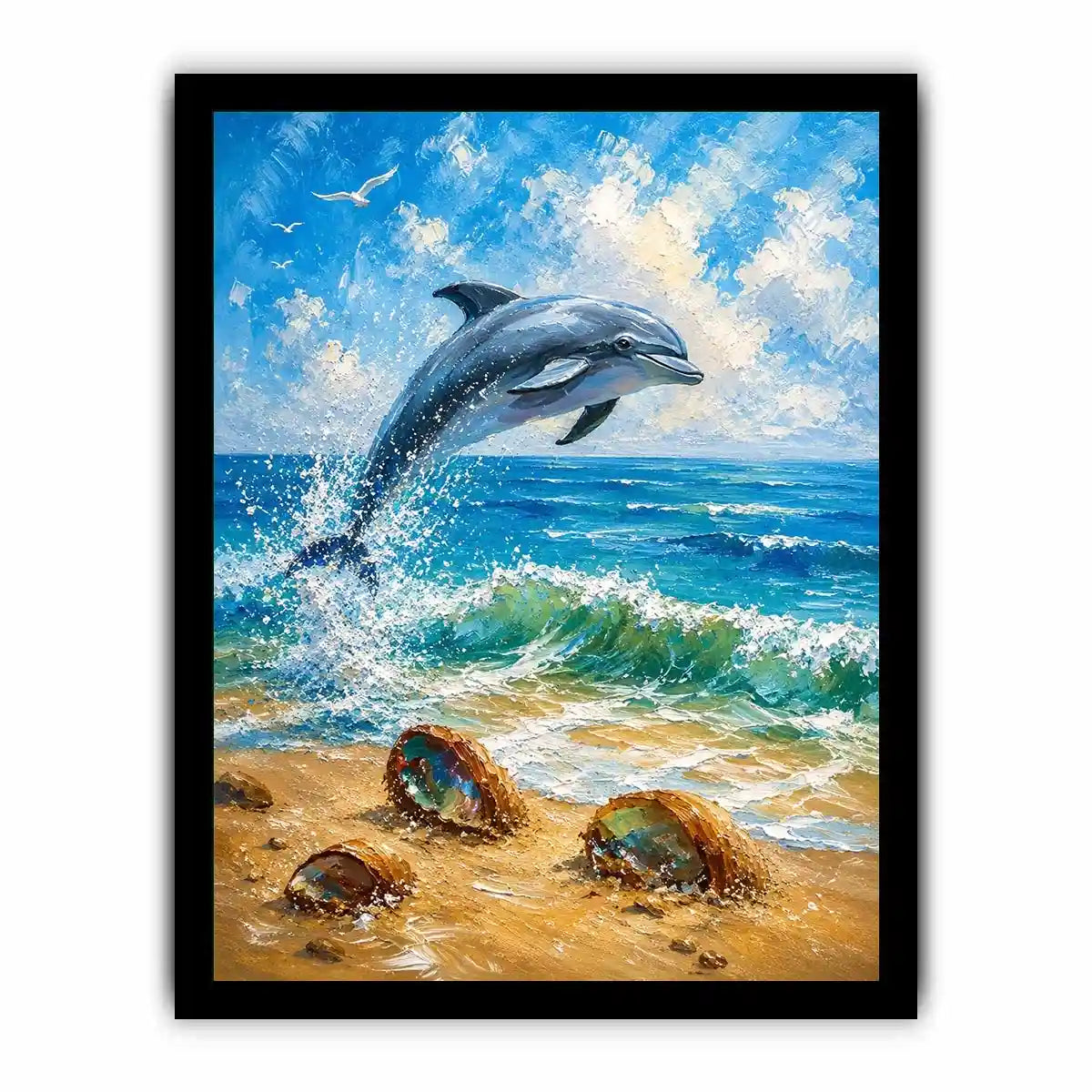 Playful Dolphin Canvas Print