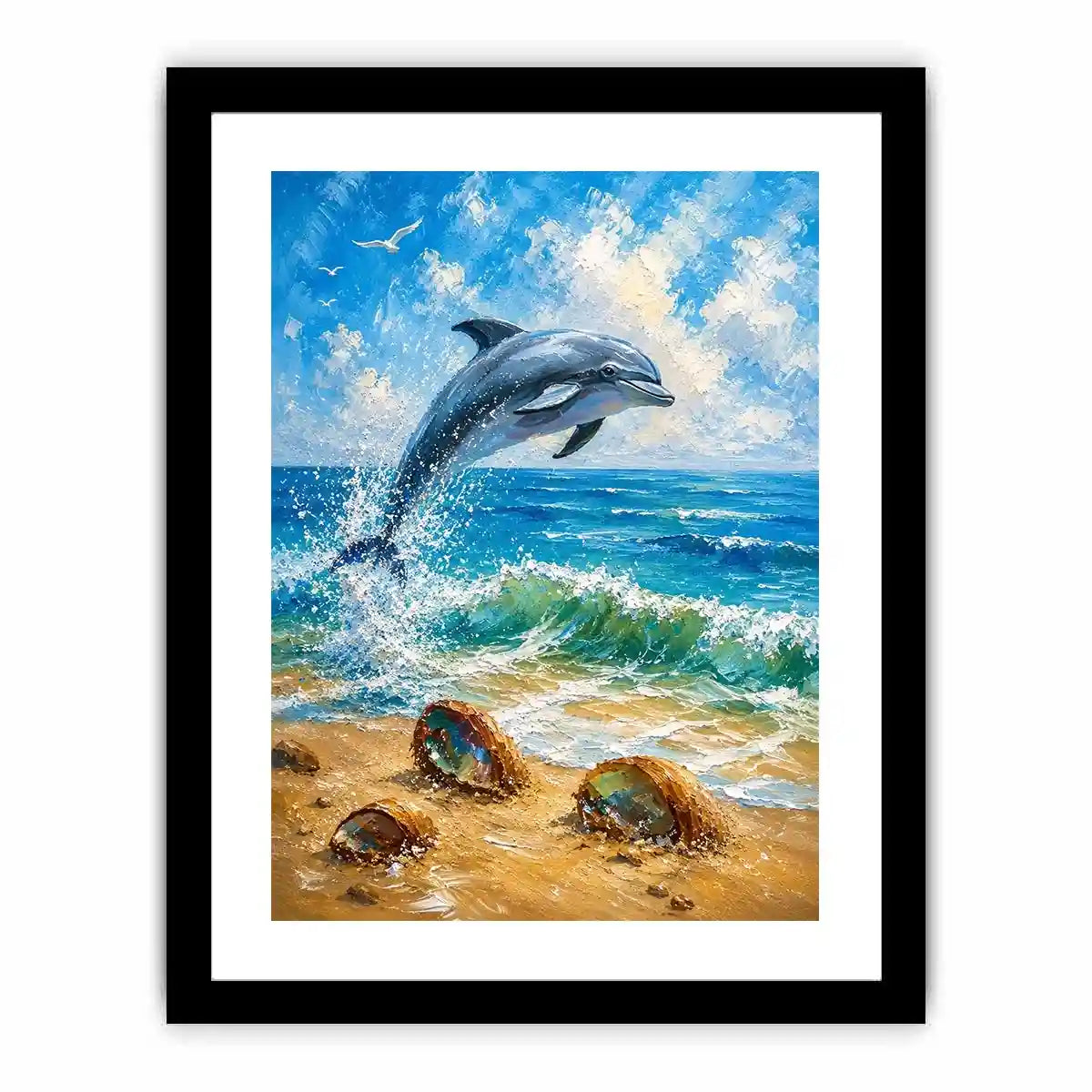 Playful Dolphin Canvas Print