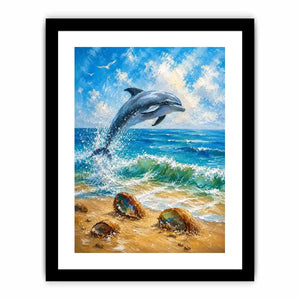 Playful Dolphin Canvas Print