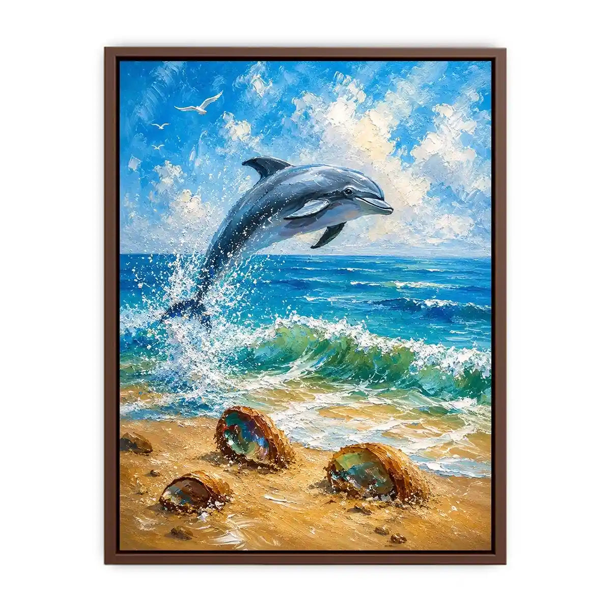 Playful Dolphin Canvas Print