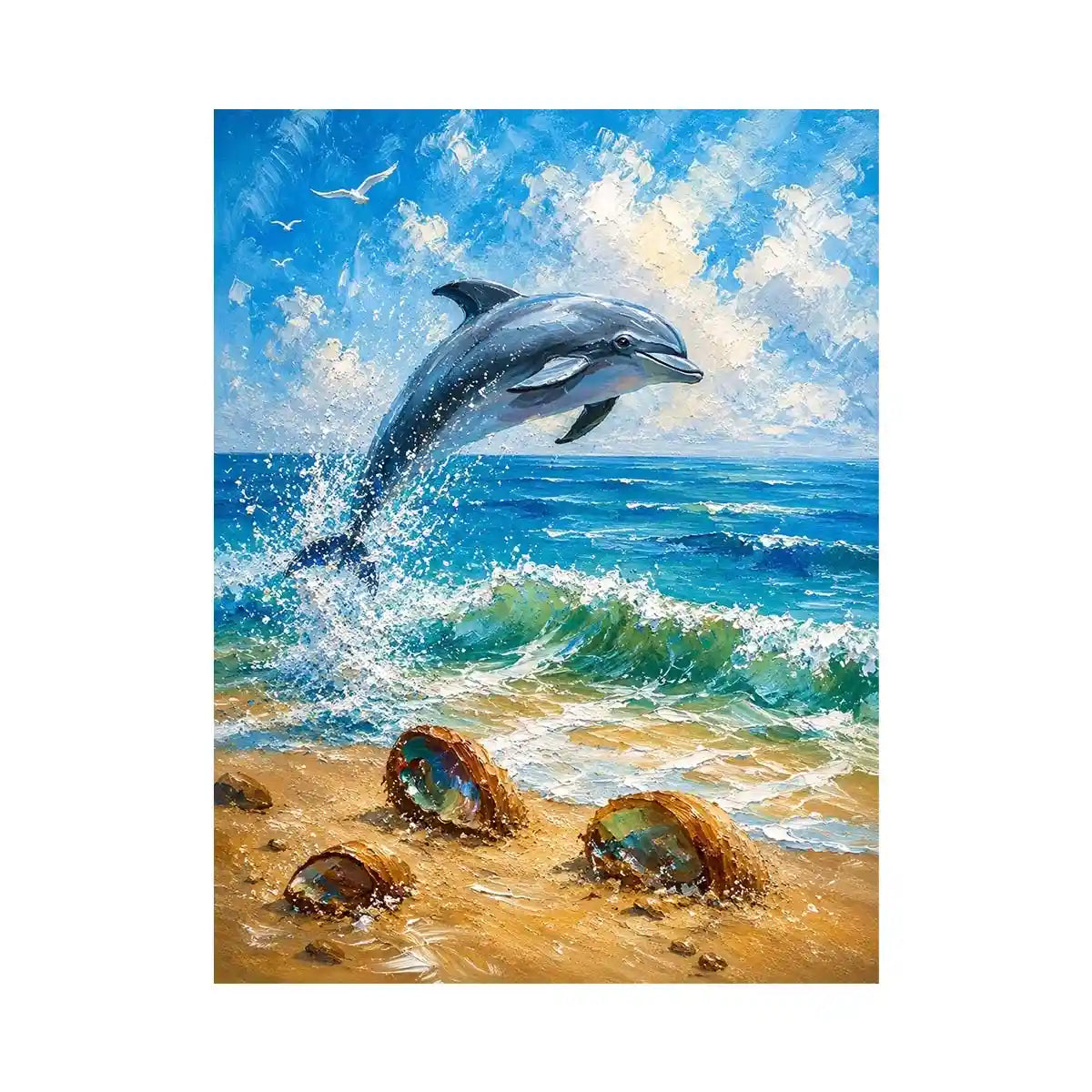 Playful Dolphin Canvas Print