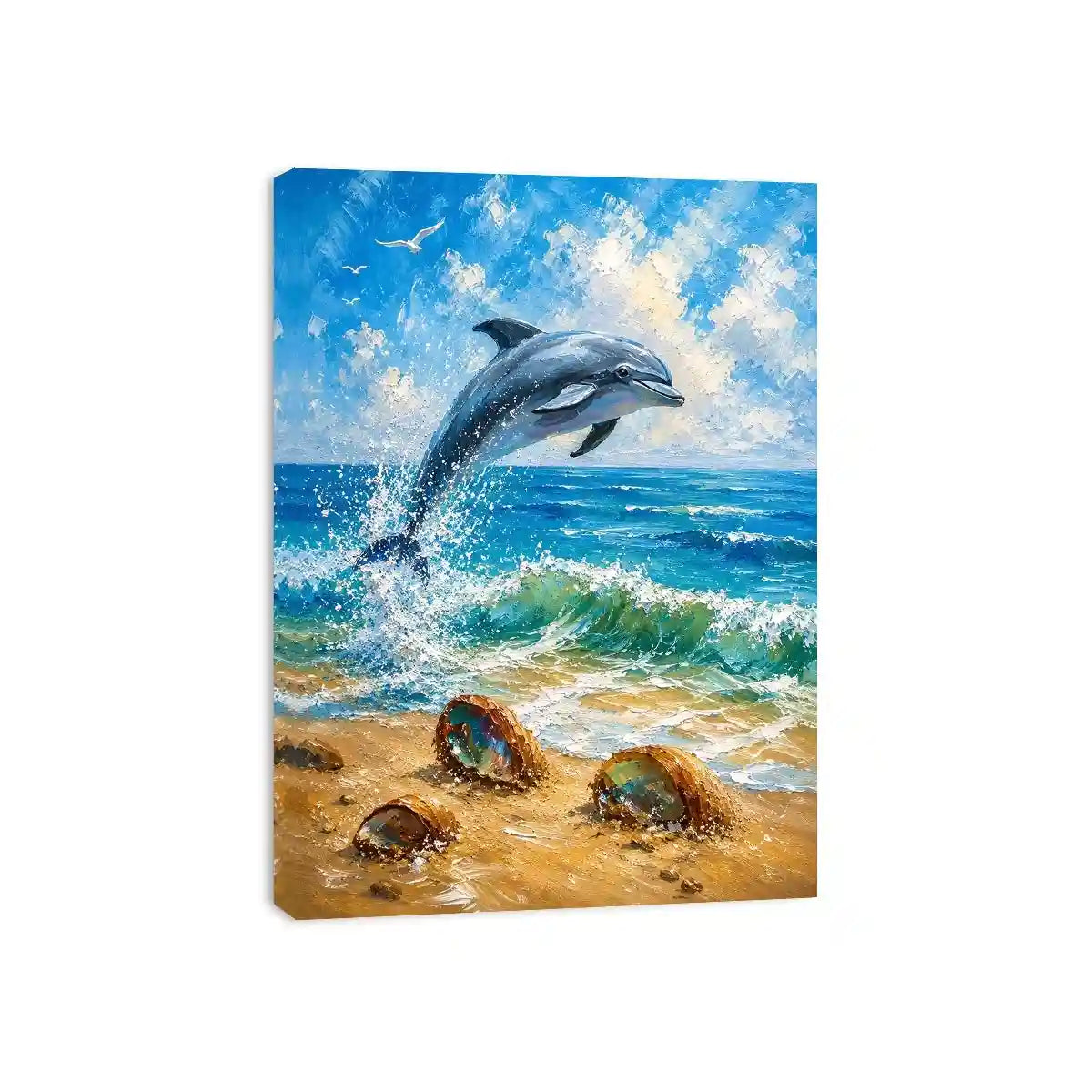 Playful Dolphin Canvas Print