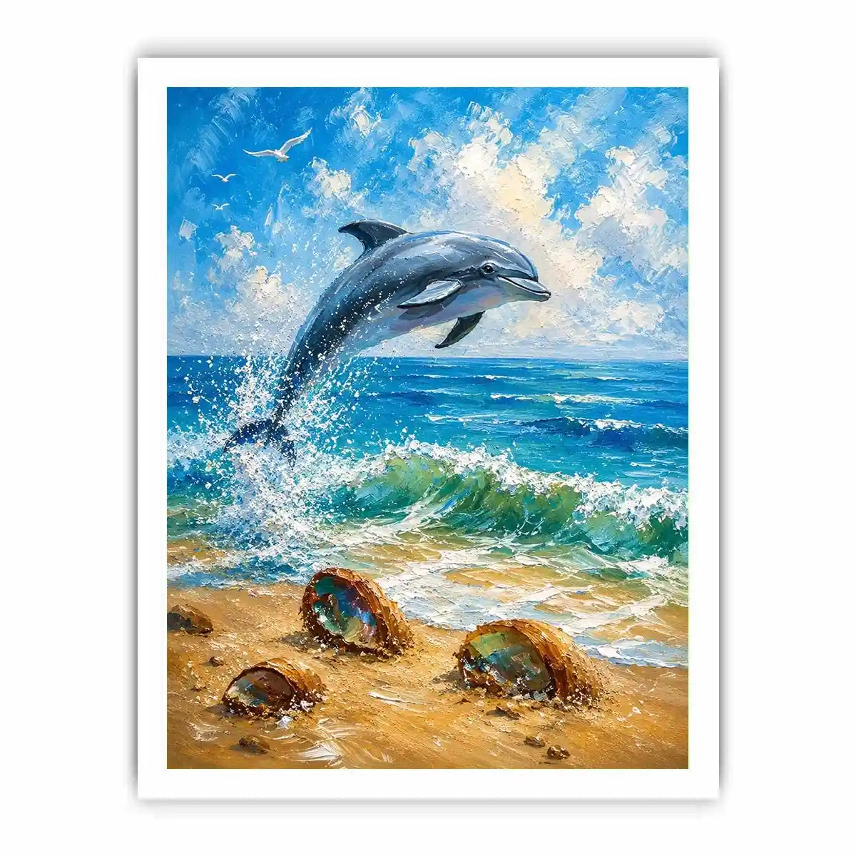 Playful Dolphin Canvas Print