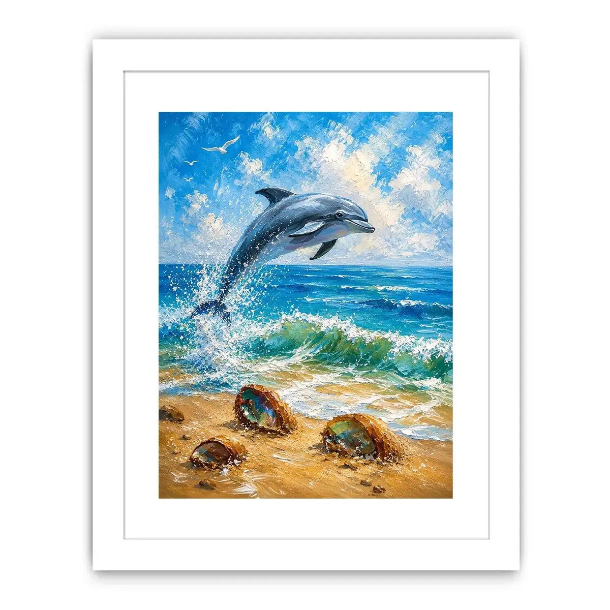 Playful Dolphin Canvas Print