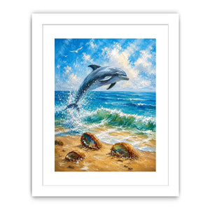 Playful Dolphin Canvas Print