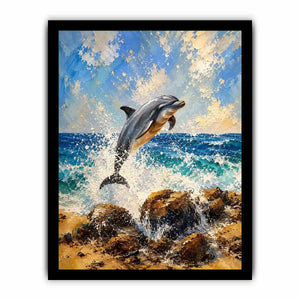 Playful Dolphin Canvas Print