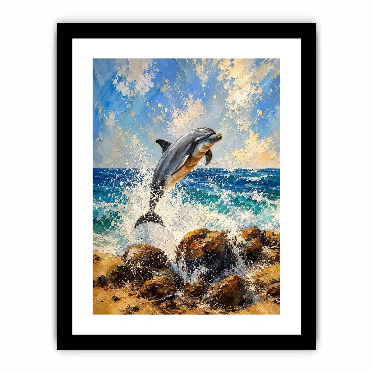 Playful Dolphin Canvas Print
