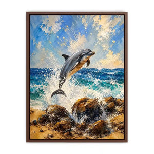Playful Dolphin Canvas Print
