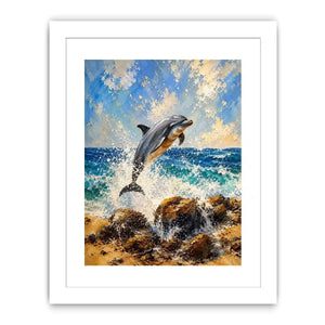 Playful Dolphin Canvas Print