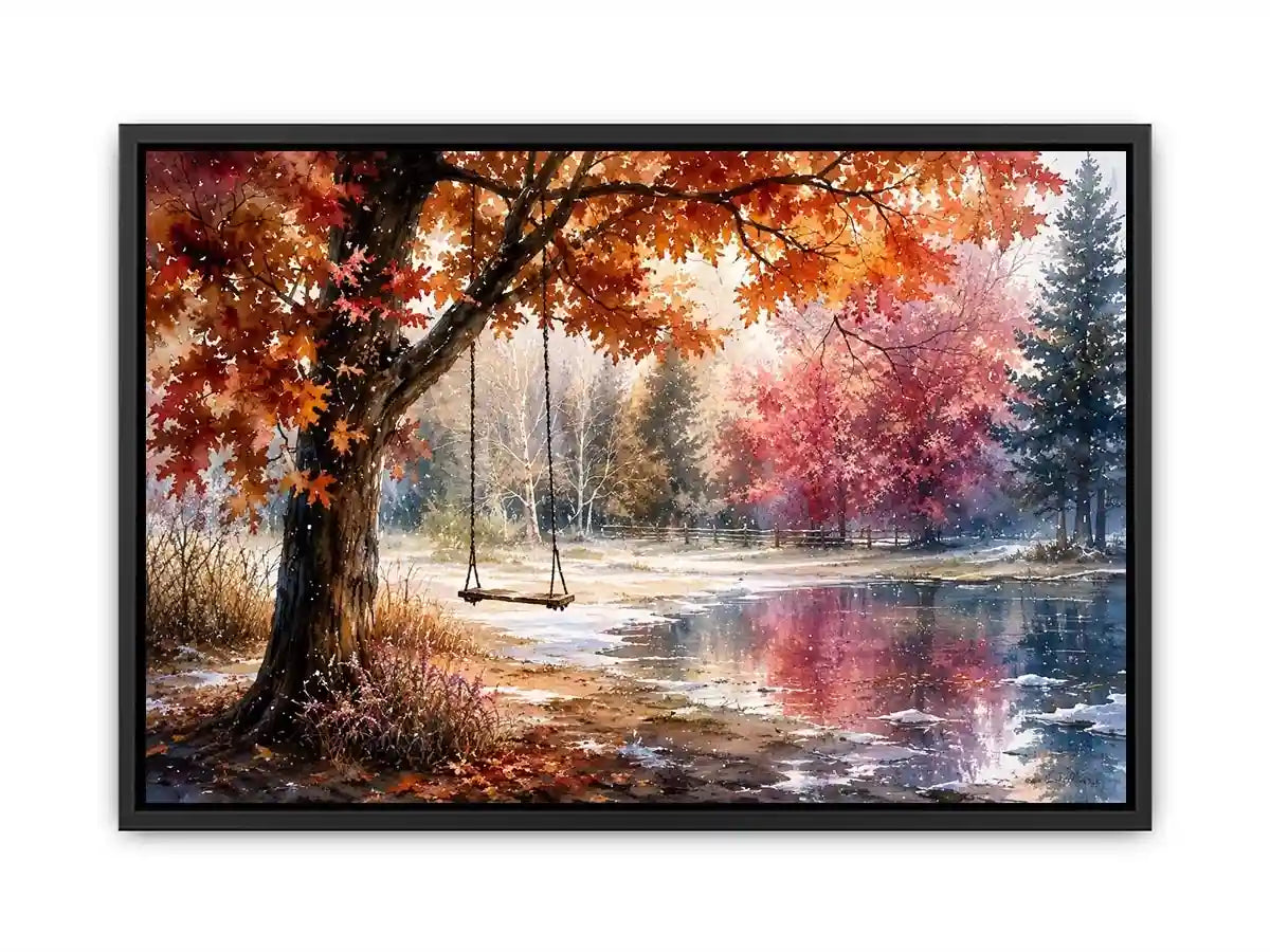Autumn Swing Canvas Print