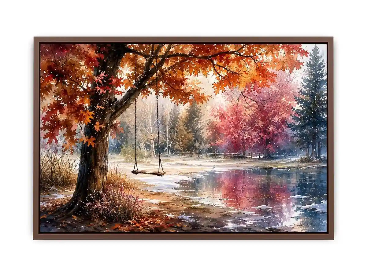 Autumn Swing Canvas Print