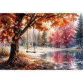 Autumn Swing Canvas Print