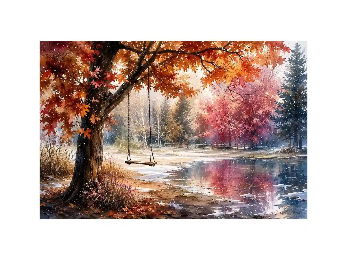 Autumn Swing Canvas Print