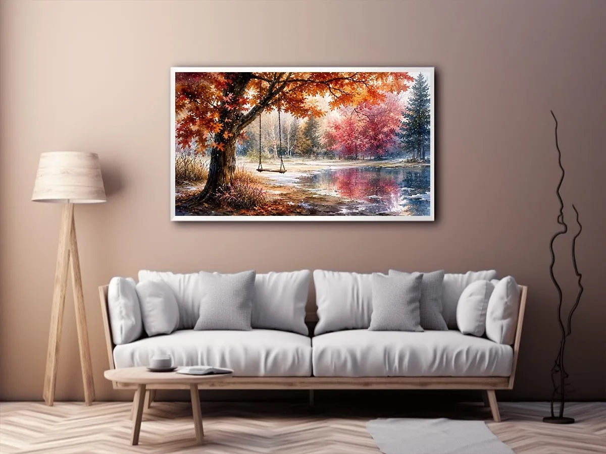 Autumn Swing Canvas Print