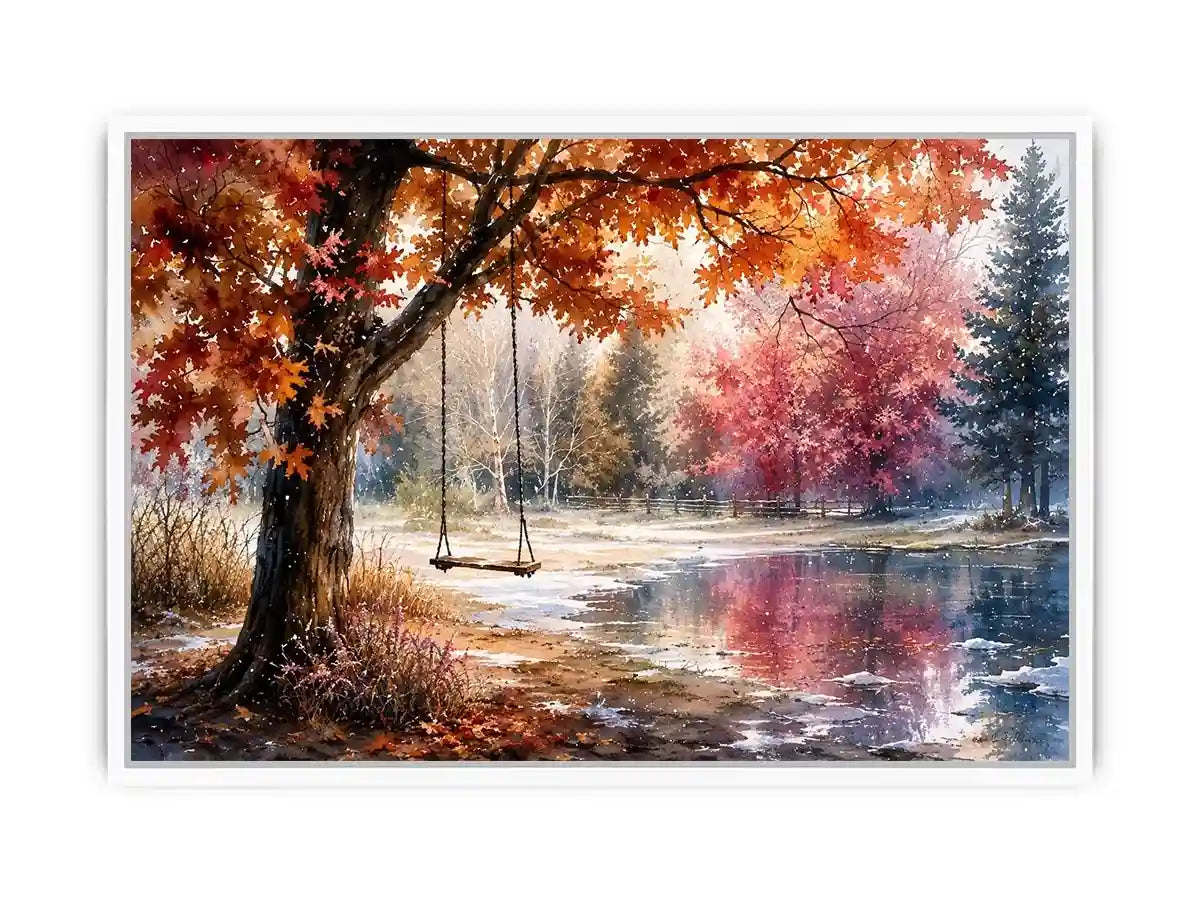 Autumn Swing Canvas Print