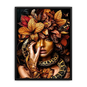 Gold snake Canvas Print
