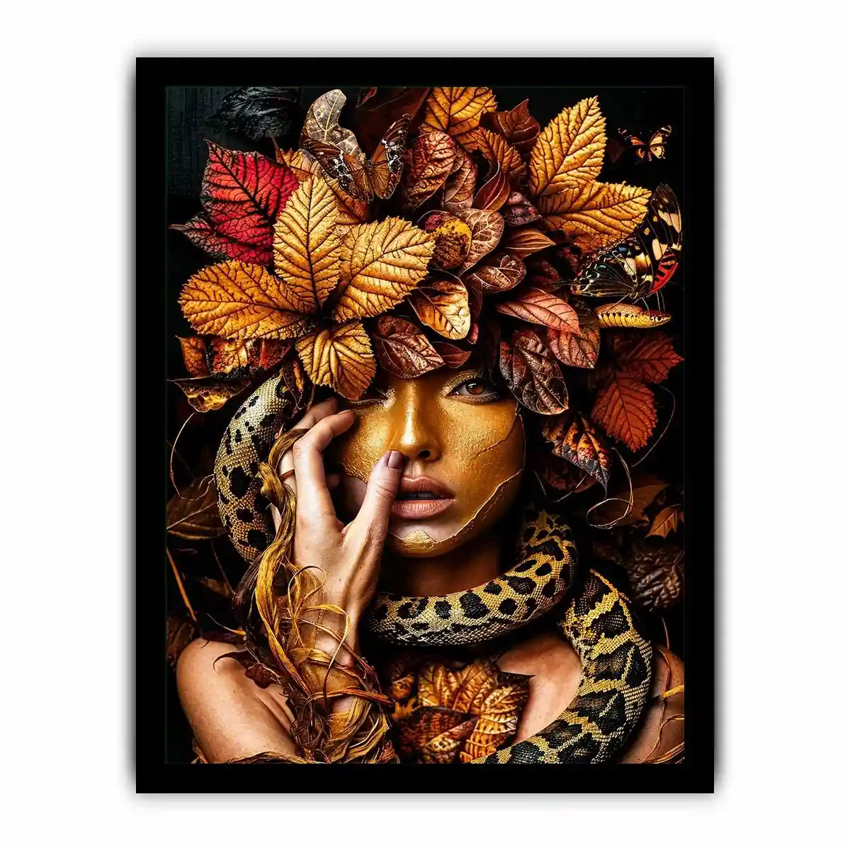 Gold snake Canvas Print