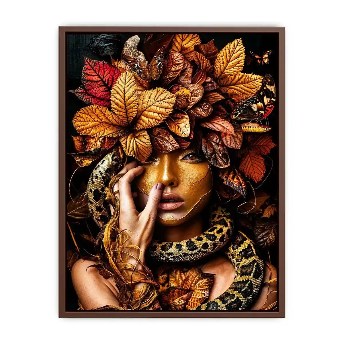 Gold snake Canvas Print