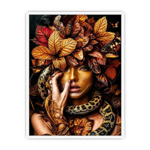 Gold snake Canvas Print