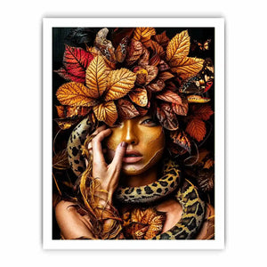 Gold snake Canvas Print