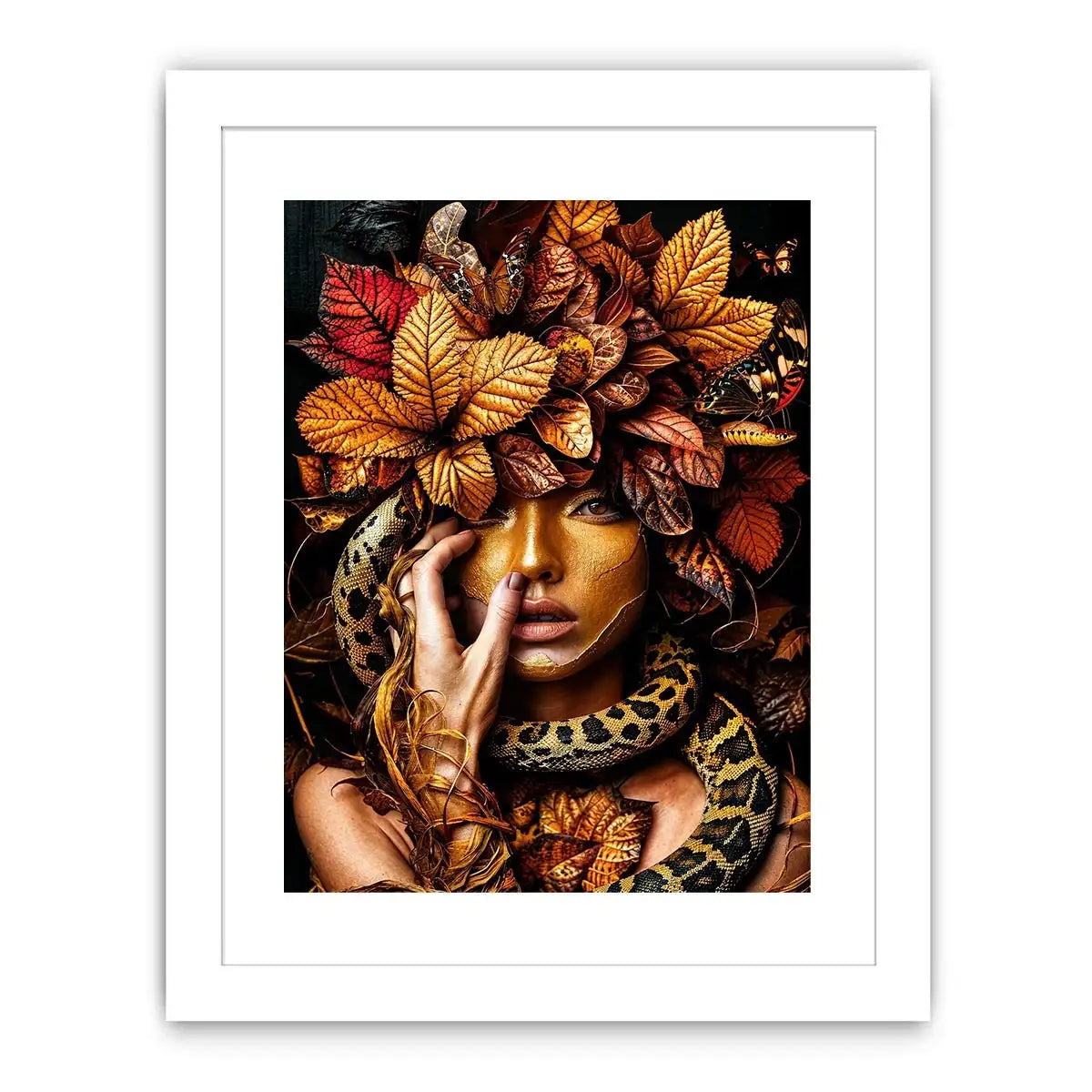 Gold snake Canvas Print