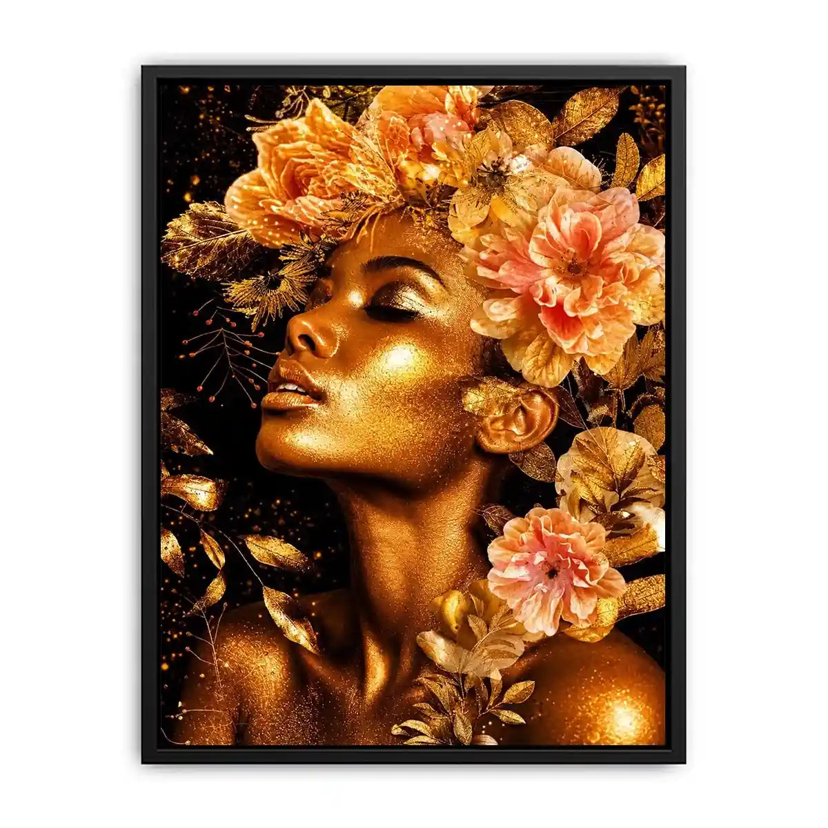 Golde woman Canvas Print
