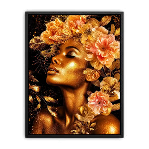 Golde woman Canvas Print