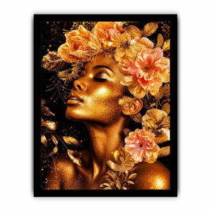 Golde woman Canvas Print