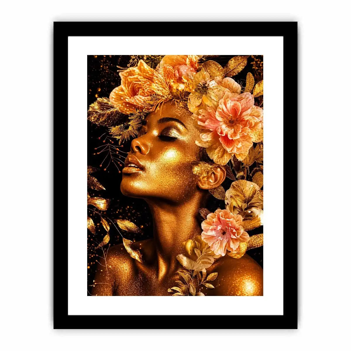 Golde woman Canvas Print