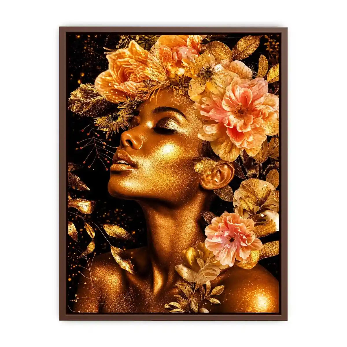 Golde woman Canvas Print