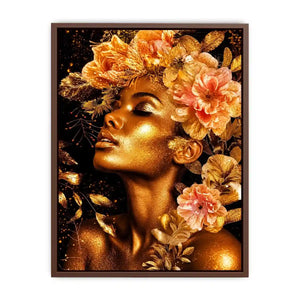 Golde woman Canvas Print