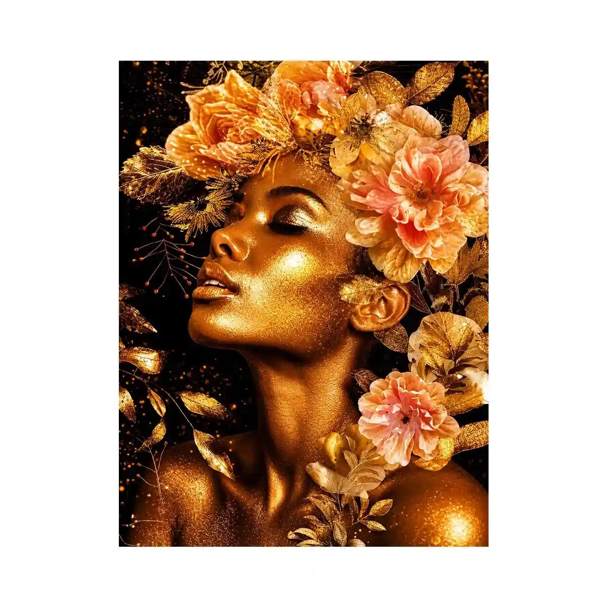 Golde woman Canvas Print
