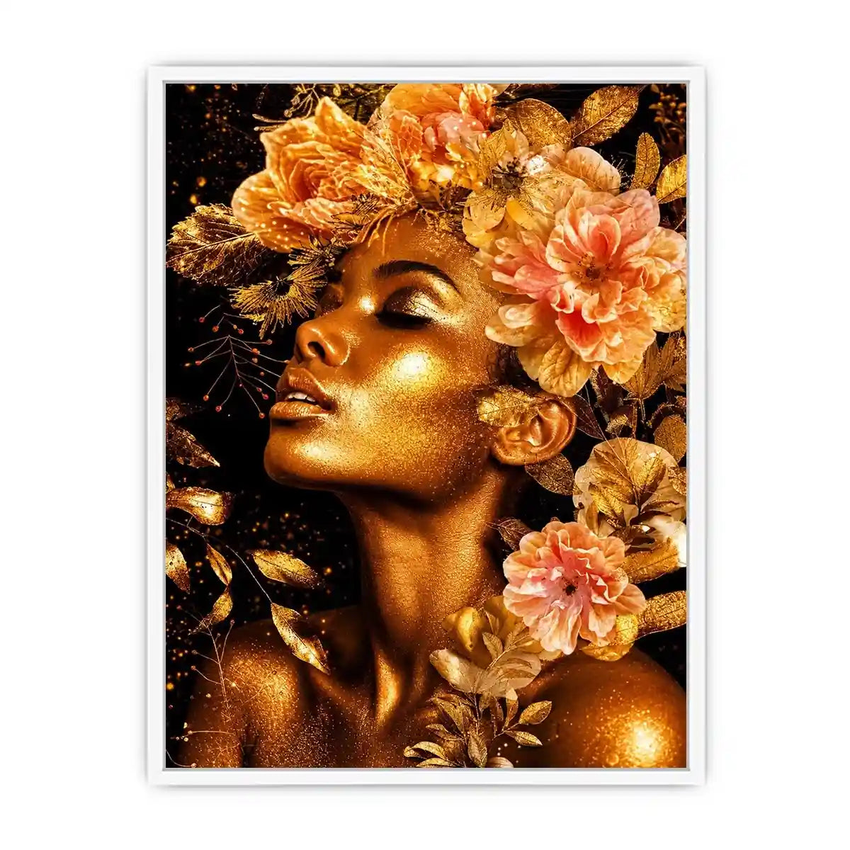 Golde woman Canvas Print