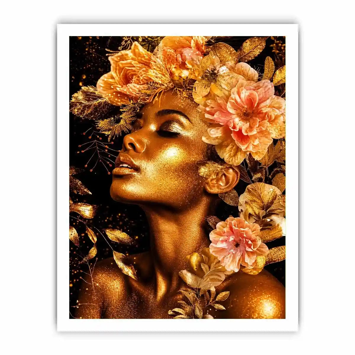 Golde woman Canvas Print