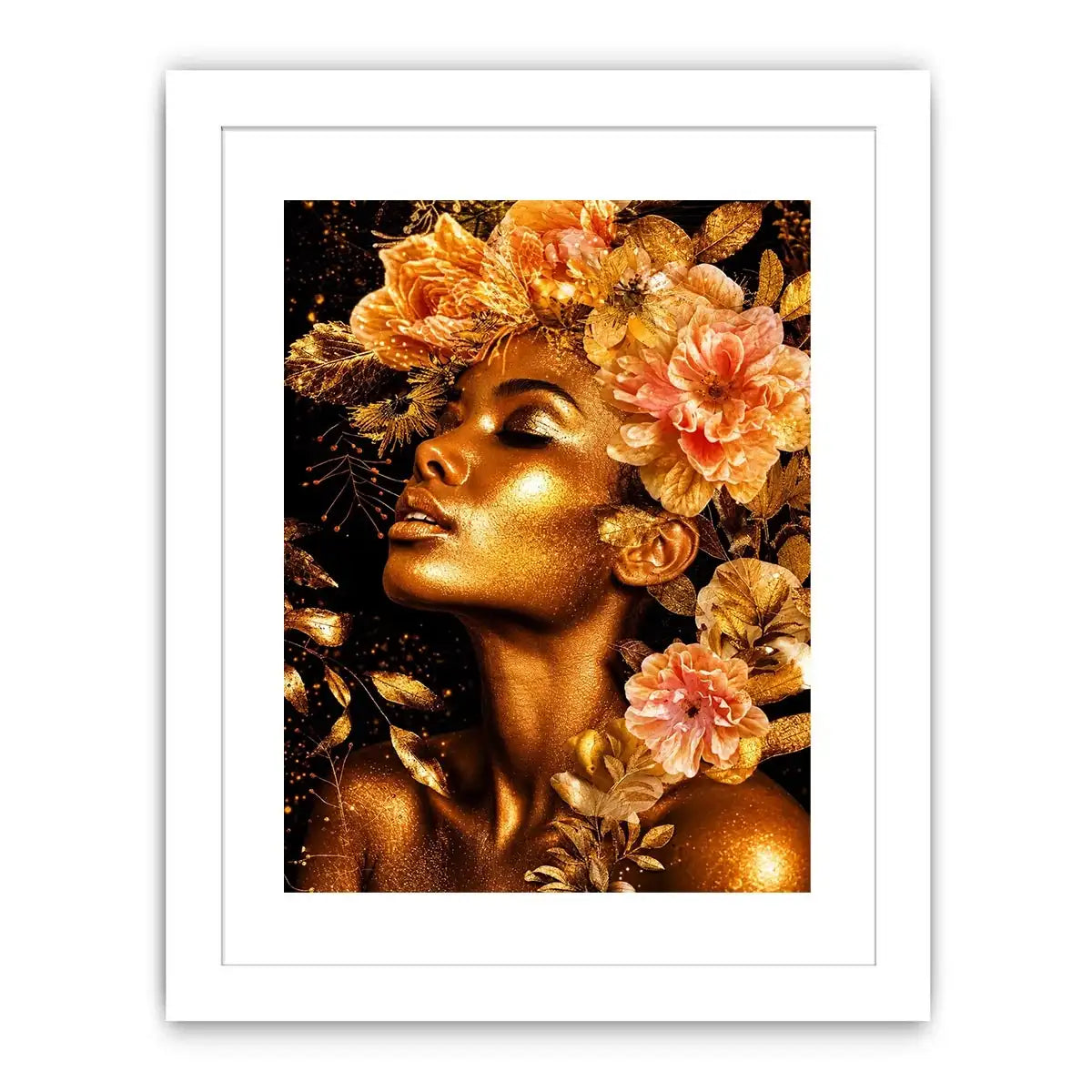 Golde woman Canvas Print