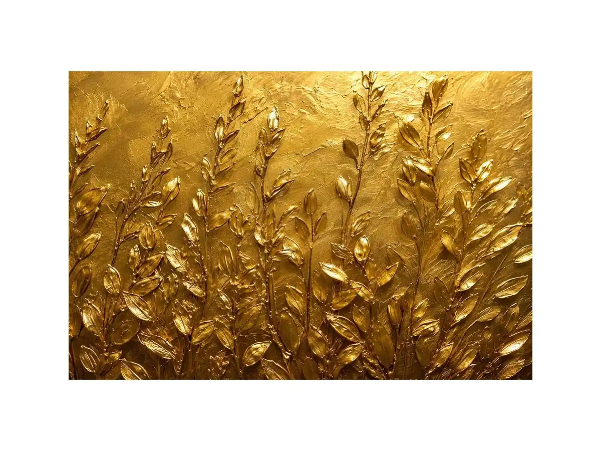 Gold Wildflowers Canvas Print