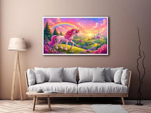 Unicorn kids nursery Canvas Print