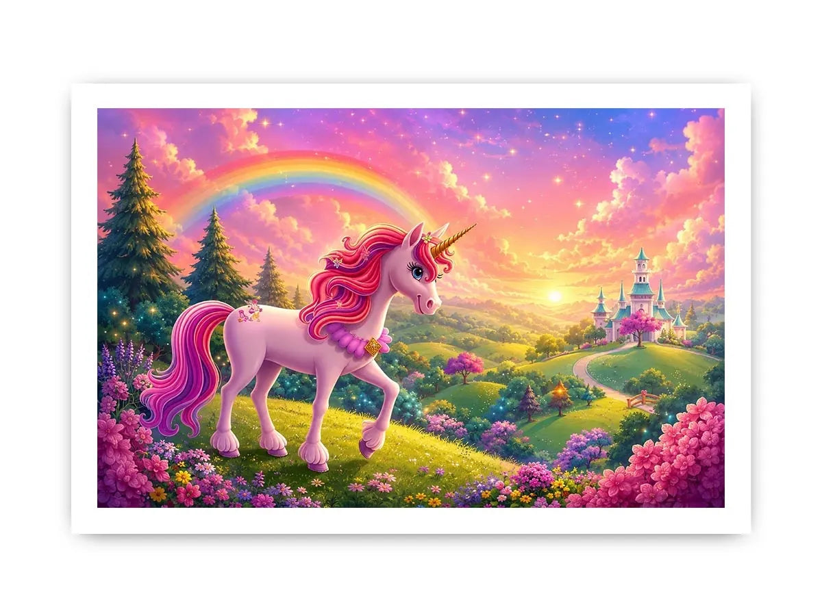 Unicorn kids nursery Canvas Print