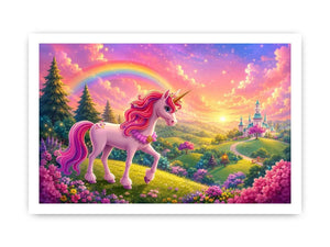 Unicorn kids nursery Canvas Print