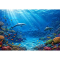 Dolphin Underwater I Canvas Print