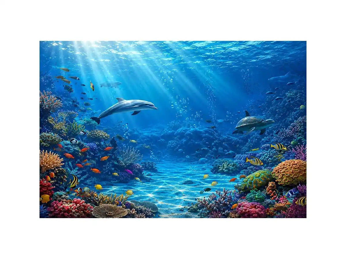 Dolphin Underwater I Canvas Print