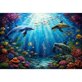 Underwater Dolphin I Canvas Print
