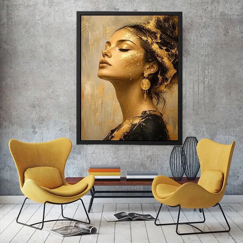 Gold Beauty Canvas Print